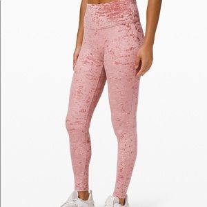 Lululemon Wunder Lounge HR Tight 28” Velvet -Pink